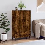 vidaXL Buffet haut chêne fumé 69 5x31x115 cm bois d'ingénierie