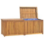 vidaXL Boîte de jardin 150x50x55 cm Bois massif de teck