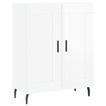 vidaXL Buffet haut Blanc brillant 69 5x34x180 cm Bois d'ingénierie