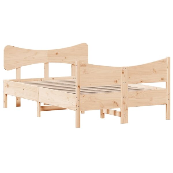 vidaXL Cadre de lit sans matelas 120x190 cm bois de pin massif