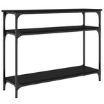 vidaXL Table console noir 100x29x75 cm bois d'ingénierie