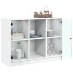 vidaXL Buffet blanc 101 5x37x75 5 cm bois d'ingénierie