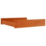 vidaXL Tiroirs de lit 2 Pièces cire marron bois de pin massif