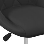 vidaXL Chaises pivotantes à manger lot de 6 Noir Velours