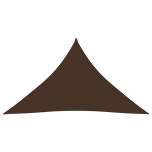 vidaXL Voile de parasol tissu oxford triangulaire 4x4x5 8 m marron