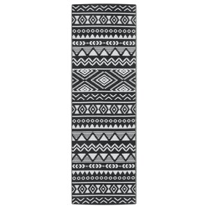 vidaXL Tapis d'extérieur noir 80x250 cm PP