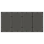 Ensemble de Salle à Manger de Jardin 7 pièces avec Coussins en Poly Rattan Noir
