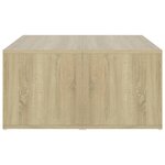 vidaXL Tables basses 4 Pièces chêne Sonoma 33x33x33 cm bois d'ingénierie