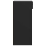 vidaXL Buffet noir 30x42 5x93 cm bois d'ingénierie
