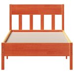 vidaXL Cadre de lit sans matelas cire marron 100x200cm bois pin massif