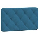 vidaXL Cadre de lit avec lumières LED bleu 80x200 cm velours
