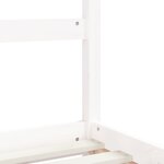 vidaXL Cadre de lit pour enfant blanc 80x160 cm bois de pin massif