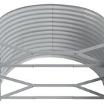 vidaXL Lit surélevé de jardin Acier enduit de poudre marron