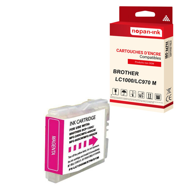 Nopan-ink - x1 cartouche brother lc1000 xl lc1000xl compatible