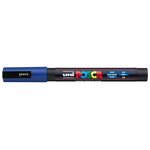 Marqueur pointe conique fine pc3m 0 9 - 1 3mm bleu foncé x 6 POSCA
