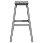 Tabourets de bar vidaXL 6 Pièces Gris clair HDPE