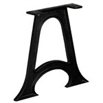 vidaXL Pied de table base 2 Pièces Base voûtée Cadre en A Fonte