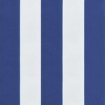 vidaXL Coussins de chaise lot de 6 rayures bleues blanches 40x40x7 cm