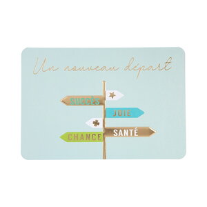 Carte de voeux - évènement - un nouveau départ succès joie santé chance