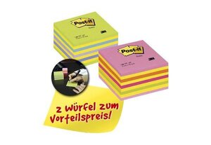 3M cubes de Notes Post-it offre promo 76 x 76 mm POST-IT