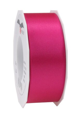 Satin double face 25-m-rouleau 40 mm magenta