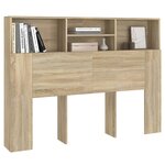 vidaXL Armoire de tête de lit Chêne sonoma 140x19x103 5 cm