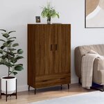 vidaXL Buffet haut chêne marron 69 5x31x115 cm bois d'ingénierie