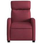 vidaXL Fauteuil inclinable Rouge bordeaux Tissu