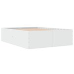vidaXL Cadre de lit blanc 120x200 cm bois d'ingénierie