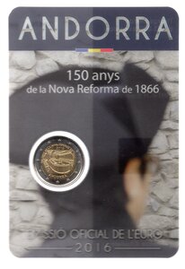 2 Euros Commémo. 2016 BU - Nouvelle Réforme de 1866