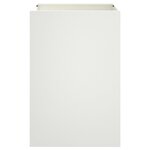 vidaXL Jardinière blanc 52x48x75 cm acier laminé à froid