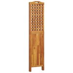 vidaXL Cloison de séparation 3 panneaux 121 5x2x180 cm Bois d'acacia