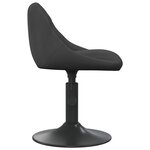 vidaXL Chaises pivotantes à manger lot de 2 Noir Velours