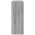 vidaXL Buffets avec lumières LED 3 Pièces sonoma gris bois d'ingénierie