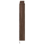 vidaXL Armoire tête de lit avec LED chêne marron 140x16 5x103 5 cm