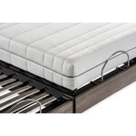 Ensemble matelas + sommier relaxation électrique - 2 x 90 x 200 cm - Matelas ressorts ensachés