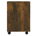 vidaXL Armoire roulante Chêne fumé 45x38x54 cm Bois d'ingénierie
