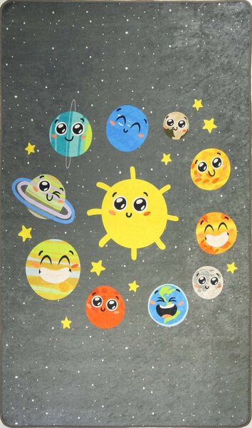 Tapis pour chambre Enfant 80 x 150 cm - Gris