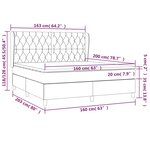 vidaXL Sommier à lattes de lit avec matelas Marron foncé 160x200 cm
