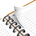 MEETINGBOOK A5+ 90g lignée 6mm couverture polypro OXFORD