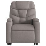vidaXL Fauteuil inclinable taupe tissu