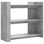 vidaXL Table console gris béton 100x35x90 cm bois d'ingénierie