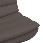 vidaXL Chaise tournante Chocolat Simili cuir Moyenne Ergonomique