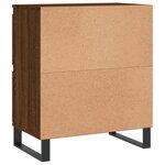 vidaXL Buffets 2 Pièces chêne marron bois d'ingénierie