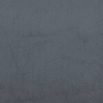 vidaXL Lit avec matelas gris foncé 180x200 cm velours