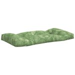 vidaXL Coussins de palette lot de 2 motif de feuilles tissu Oxford