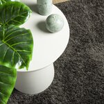 vidaXL Tapis ISTAN à poils longs aspect brillant anthracite 200x280 cm