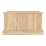 vidaXL Boîte de rangement chêne sonoma 70x40x38 cm bois d'ingénierie