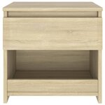 vidaXL Table de chevet Chêne sonoma 40x30x39 cm Aggloméré