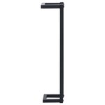 vidaXL Porte-serviette Noir 12 5x12 5x60 cm Fer